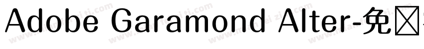 Adobe Garamond Alter字体转换